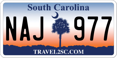 SC license plate NAJ977