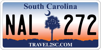 SC license plate NAL272
