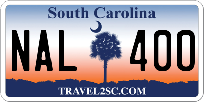 SC license plate NAL400