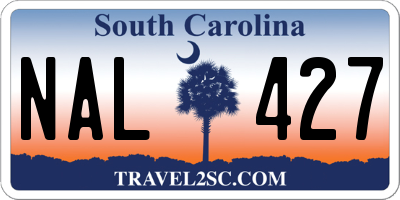 SC license plate NAL427