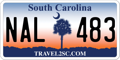 SC license plate NAL483