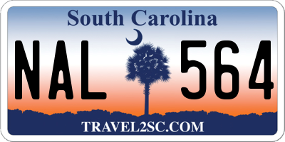 SC license plate NAL564