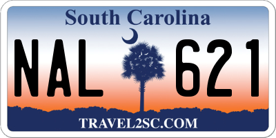 SC license plate NAL621