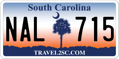SC license plate NAL715