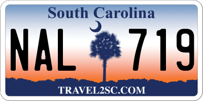SC license plate NAL719