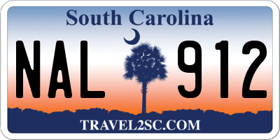 SC license plate NAL912