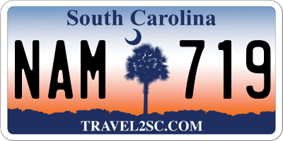 SC license plate NAM719
