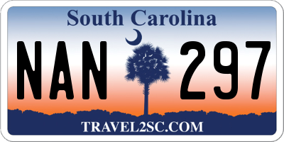 SC license plate NAN297