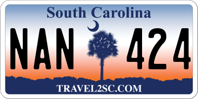 SC license plate NAN424