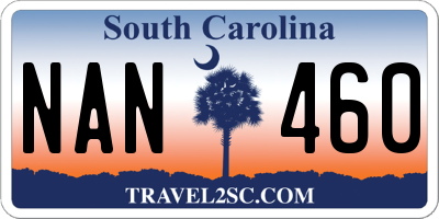 SC license plate NAN460