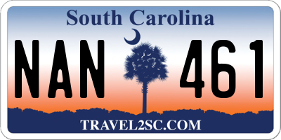 SC license plate NAN461