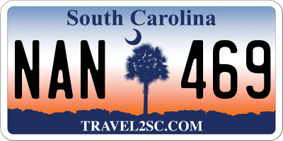 SC license plate NAN469