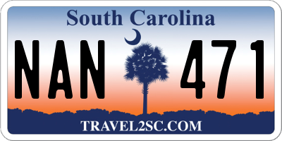 SC license plate NAN471