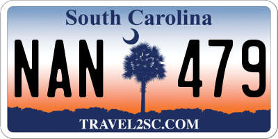 SC license plate NAN479
