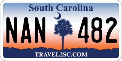 SC license plate NAN482