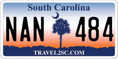 SC license plate NAN484