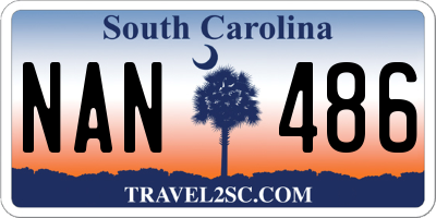 SC license plate NAN486