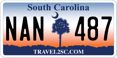 SC license plate NAN487