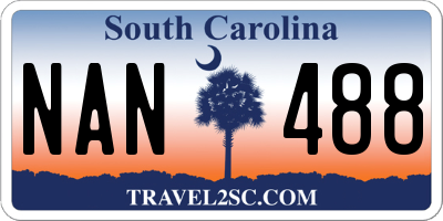 SC license plate NAN488