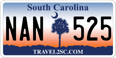 SC license plate NAN525