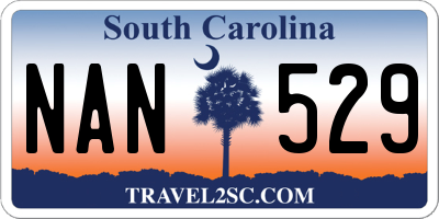 SC license plate NAN529