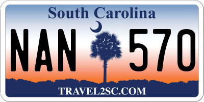 SC license plate NAN570