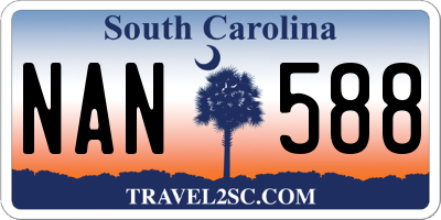 SC license plate NAN588