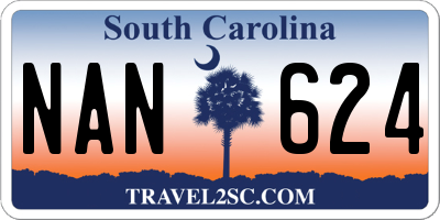 SC license plate NAN624