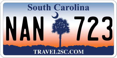 SC license plate NAN723