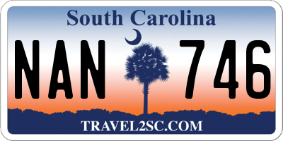 SC license plate NAN746