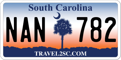 SC license plate NAN782