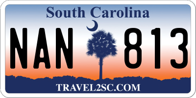 SC license plate NAN813