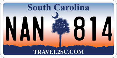 SC license plate NAN814