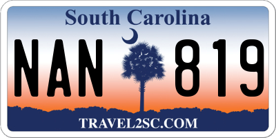 SC license plate NAN819