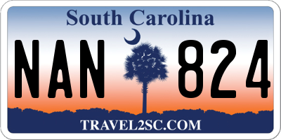 SC license plate NAN824