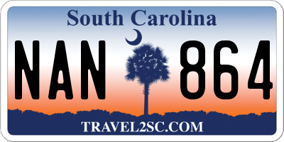 SC license plate NAN864