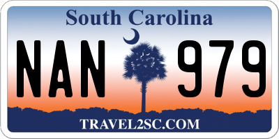 SC license plate NAN979