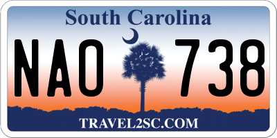 SC license plate NAO738