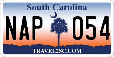SC license plate NAP054