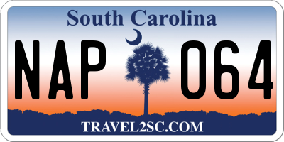 SC license plate NAP064