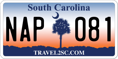 SC license plate NAP081
