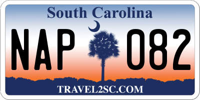 SC license plate NAP082