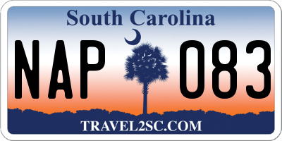 SC license plate NAP083
