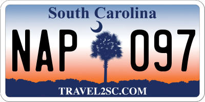 SC license plate NAP097