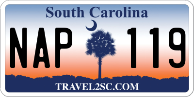 SC license plate NAP119