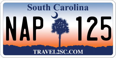 SC license plate NAP125