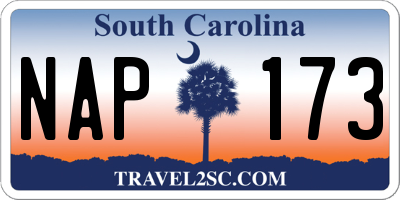 SC license plate NAP173