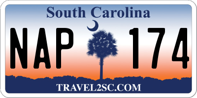 SC license plate NAP174
