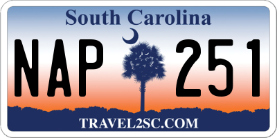 SC license plate NAP251