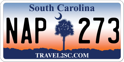 SC license plate NAP273